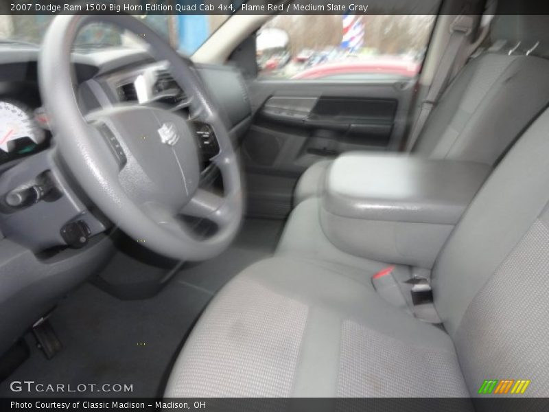 Flame Red / Medium Slate Gray 2007 Dodge Ram 1500 Big Horn Edition Quad Cab 4x4