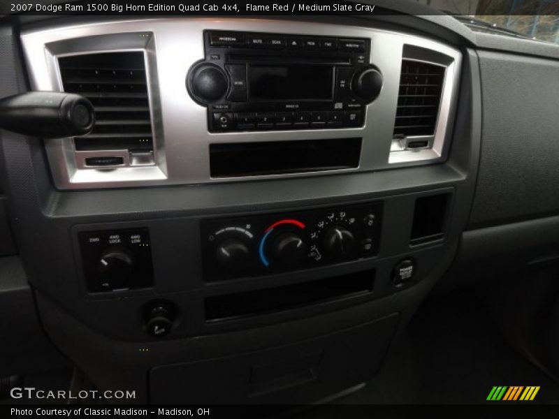 Flame Red / Medium Slate Gray 2007 Dodge Ram 1500 Big Horn Edition Quad Cab 4x4