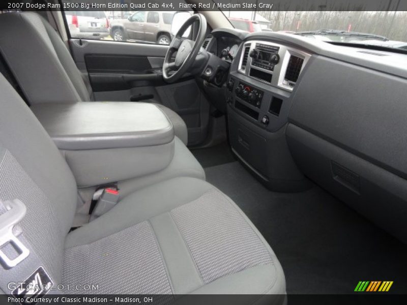 Flame Red / Medium Slate Gray 2007 Dodge Ram 1500 Big Horn Edition Quad Cab 4x4