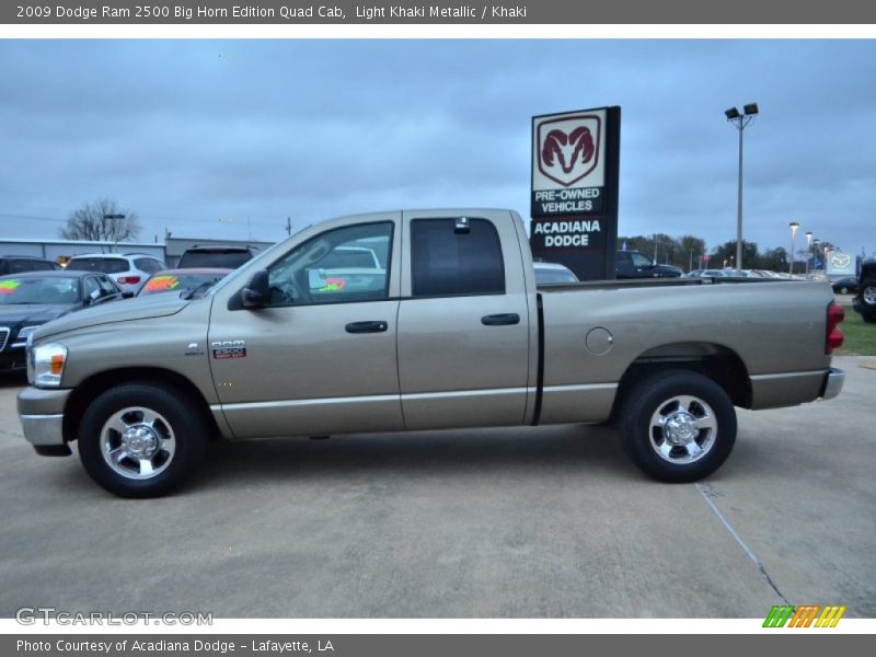 Light Khaki Metallic / Khaki 2009 Dodge Ram 2500 Big Horn Edition Quad Cab