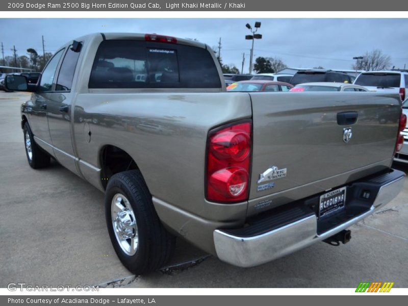 Light Khaki Metallic / Khaki 2009 Dodge Ram 2500 Big Horn Edition Quad Cab