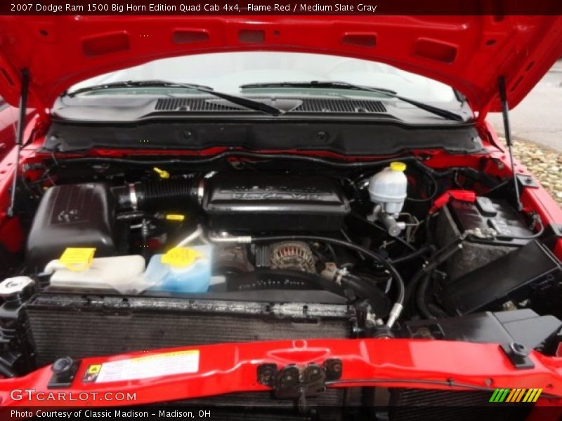 Flame Red / Medium Slate Gray 2007 Dodge Ram 1500 Big Horn Edition Quad Cab 4x4