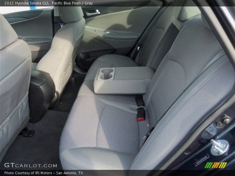 Pacific Blue Pearl / Gray 2012 Hyundai Sonata GLS