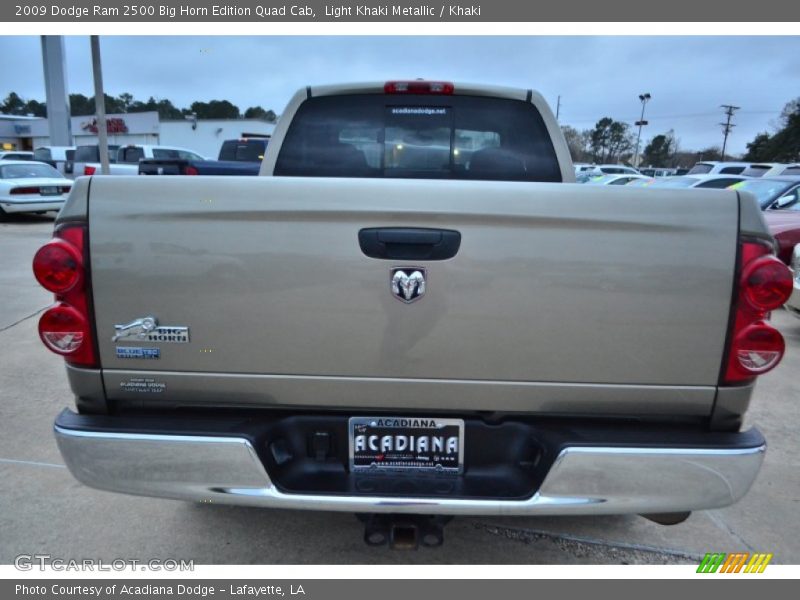 Light Khaki Metallic / Khaki 2009 Dodge Ram 2500 Big Horn Edition Quad Cab