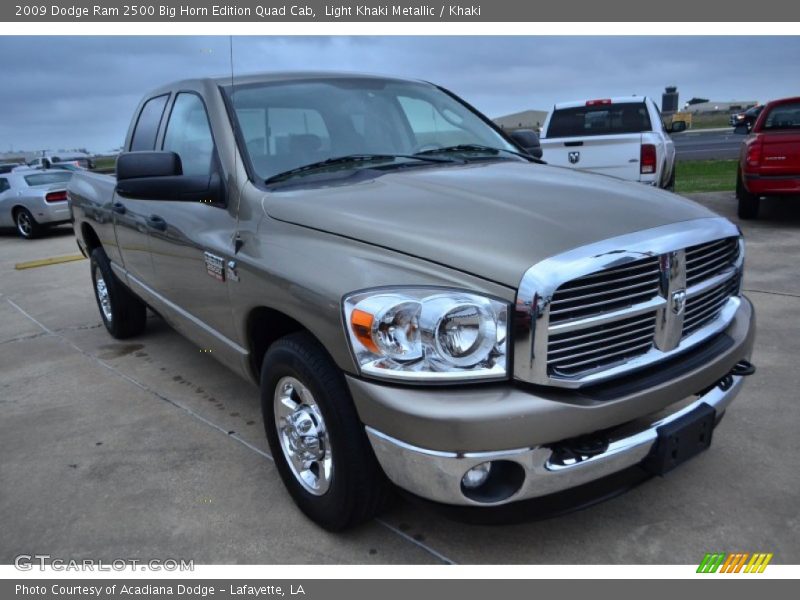 Light Khaki Metallic / Khaki 2009 Dodge Ram 2500 Big Horn Edition Quad Cab