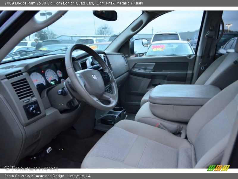 Light Khaki Metallic / Khaki 2009 Dodge Ram 2500 Big Horn Edition Quad Cab