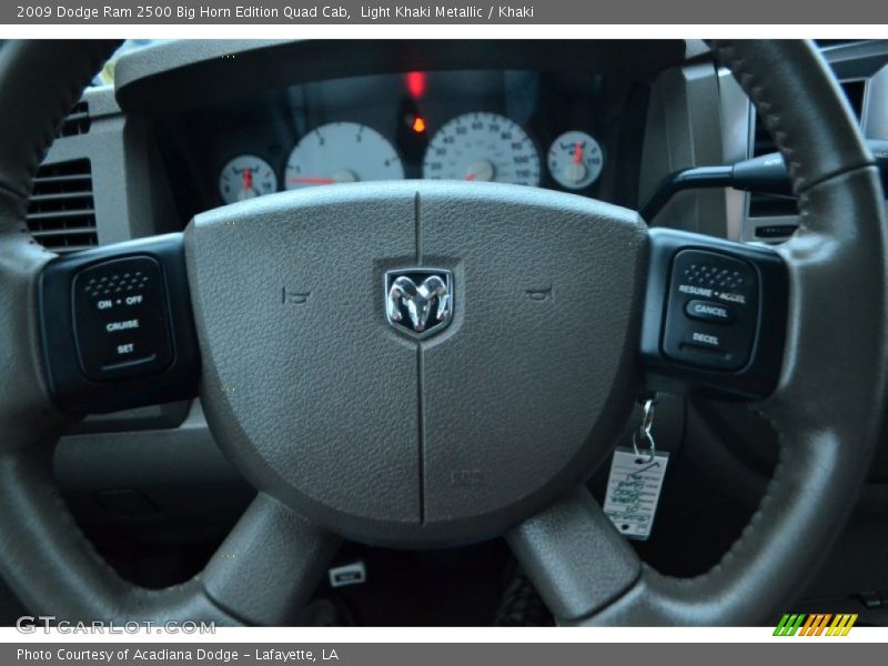 Light Khaki Metallic / Khaki 2009 Dodge Ram 2500 Big Horn Edition Quad Cab
