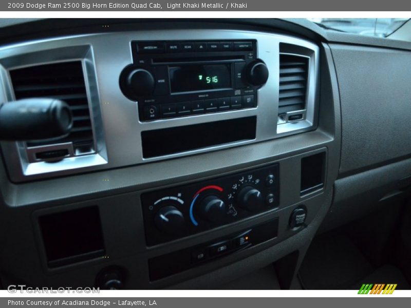 Light Khaki Metallic / Khaki 2009 Dodge Ram 2500 Big Horn Edition Quad Cab