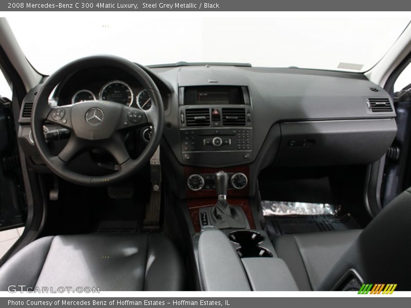 Steel Grey Metallic / Black 2008 Mercedes-Benz C 300 4Matic Luxury