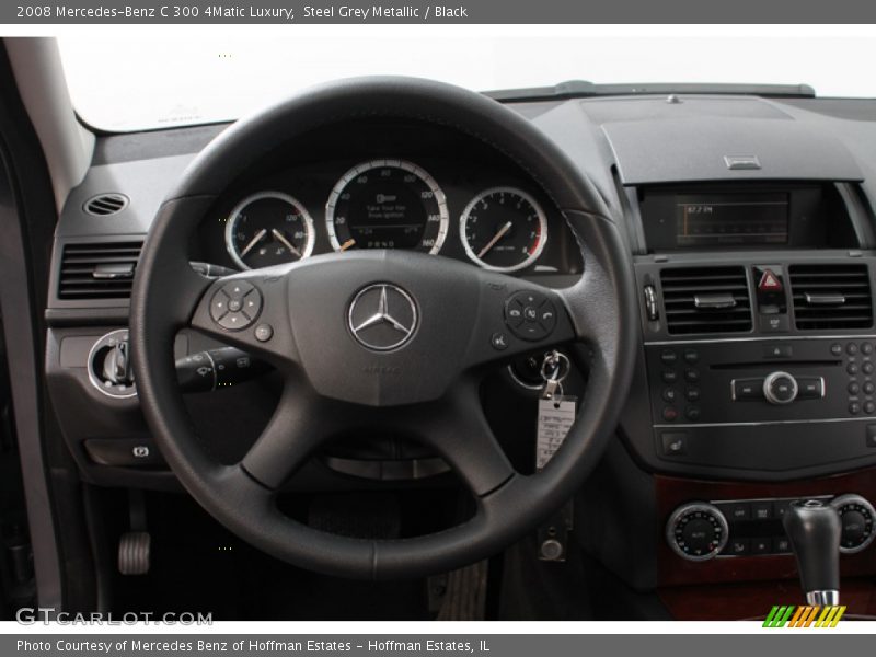 Steel Grey Metallic / Black 2008 Mercedes-Benz C 300 4Matic Luxury