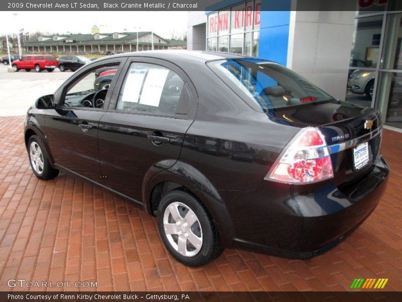 Black Granite Metallic / Charcoal 2009 Chevrolet Aveo LT Sedan