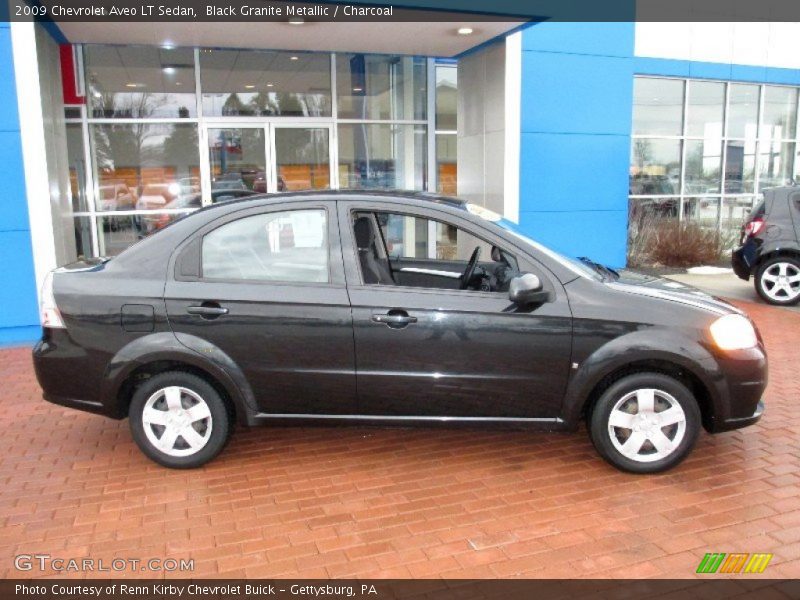 Black Granite Metallic / Charcoal 2009 Chevrolet Aveo LT Sedan