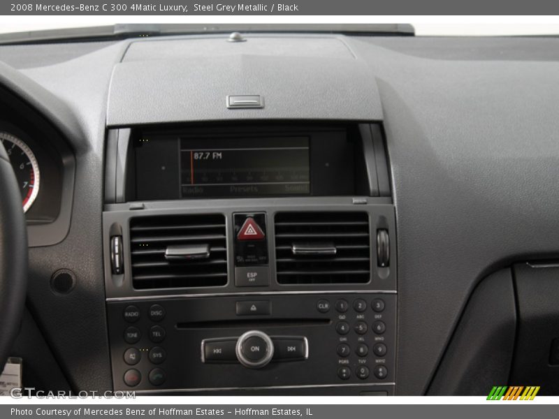 Steel Grey Metallic / Black 2008 Mercedes-Benz C 300 4Matic Luxury
