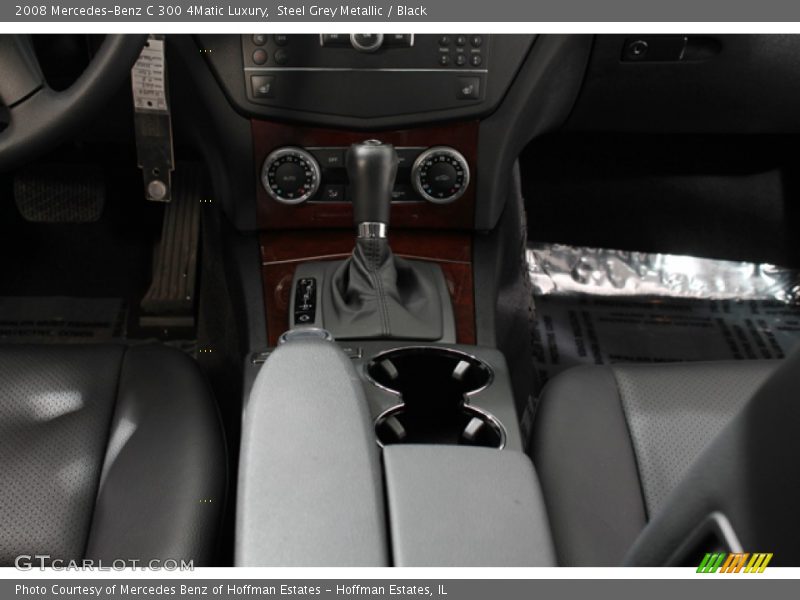 Steel Grey Metallic / Black 2008 Mercedes-Benz C 300 4Matic Luxury