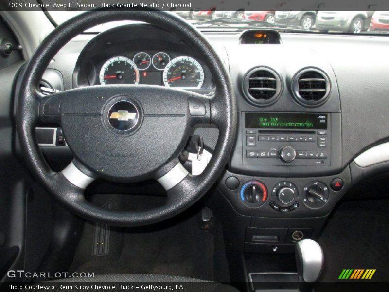 Black Granite Metallic / Charcoal 2009 Chevrolet Aveo LT Sedan