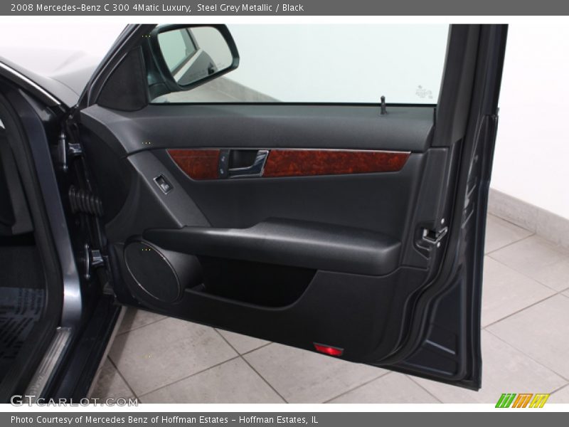Steel Grey Metallic / Black 2008 Mercedes-Benz C 300 4Matic Luxury