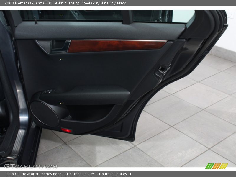 Steel Grey Metallic / Black 2008 Mercedes-Benz C 300 4Matic Luxury