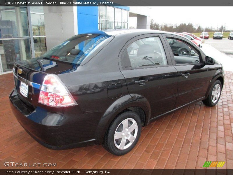 Black Granite Metallic / Charcoal 2009 Chevrolet Aveo LT Sedan
