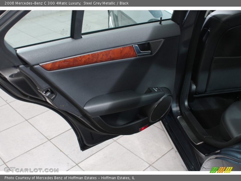 Steel Grey Metallic / Black 2008 Mercedes-Benz C 300 4Matic Luxury