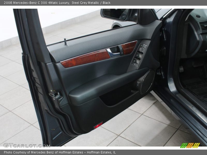 Steel Grey Metallic / Black 2008 Mercedes-Benz C 300 4Matic Luxury