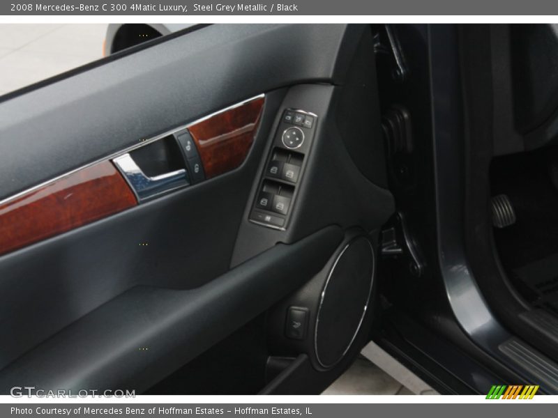 Steel Grey Metallic / Black 2008 Mercedes-Benz C 300 4Matic Luxury