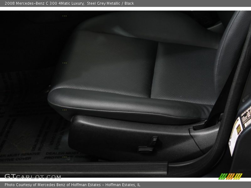 Steel Grey Metallic / Black 2008 Mercedes-Benz C 300 4Matic Luxury