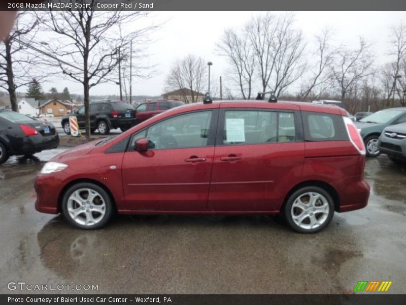 Copper Red / Sand 2008 Mazda MAZDA5 Sport