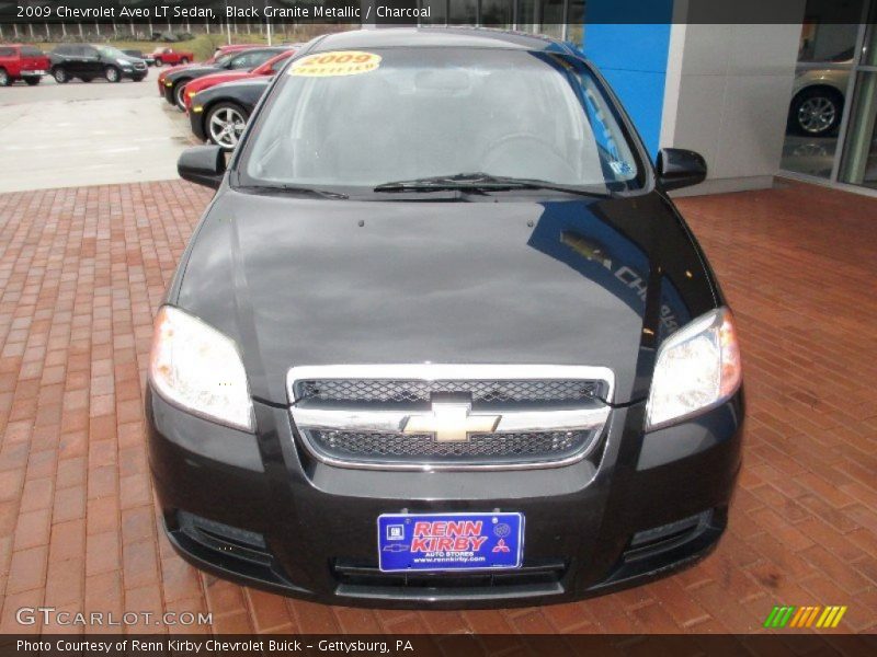 Black Granite Metallic / Charcoal 2009 Chevrolet Aveo LT Sedan