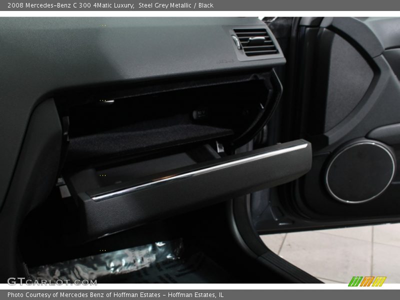 Steel Grey Metallic / Black 2008 Mercedes-Benz C 300 4Matic Luxury
