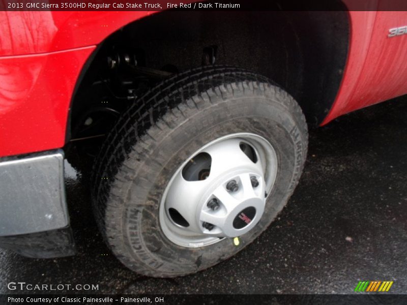 Fire Red / Dark Titanium 2013 GMC Sierra 3500HD Regular Cab Stake Truck