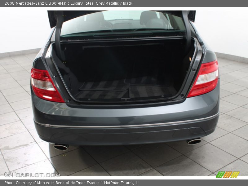 Steel Grey Metallic / Black 2008 Mercedes-Benz C 300 4Matic Luxury