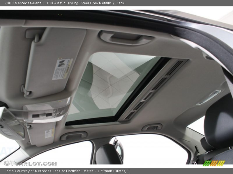 Steel Grey Metallic / Black 2008 Mercedes-Benz C 300 4Matic Luxury