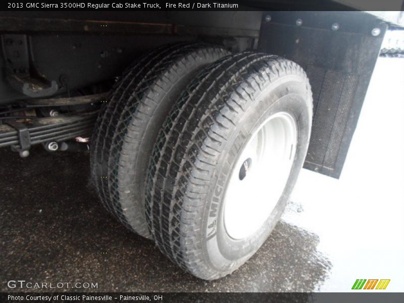 Fire Red / Dark Titanium 2013 GMC Sierra 3500HD Regular Cab Stake Truck