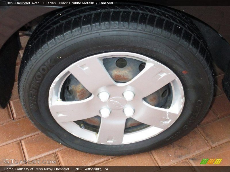 Black Granite Metallic / Charcoal 2009 Chevrolet Aveo LT Sedan