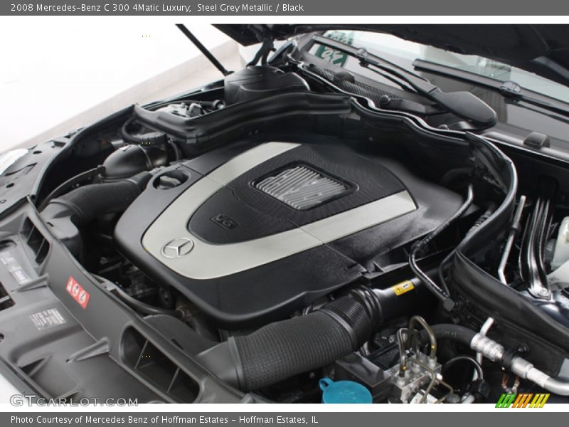 Steel Grey Metallic / Black 2008 Mercedes-Benz C 300 4Matic Luxury