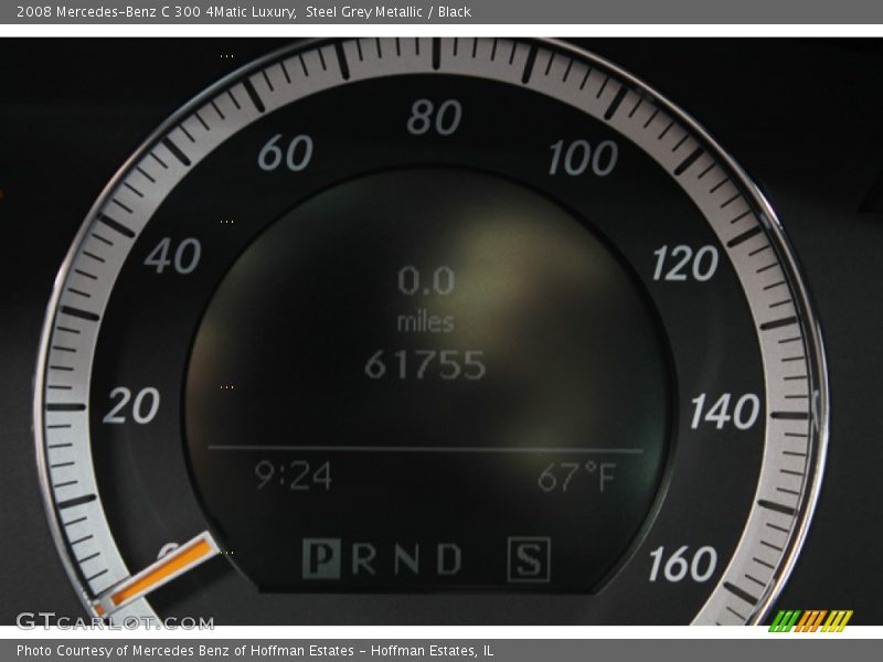 Steel Grey Metallic / Black 2008 Mercedes-Benz C 300 4Matic Luxury