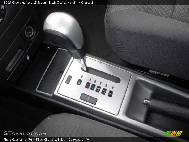 Black Granite Metallic / Charcoal 2009 Chevrolet Aveo LT Sedan