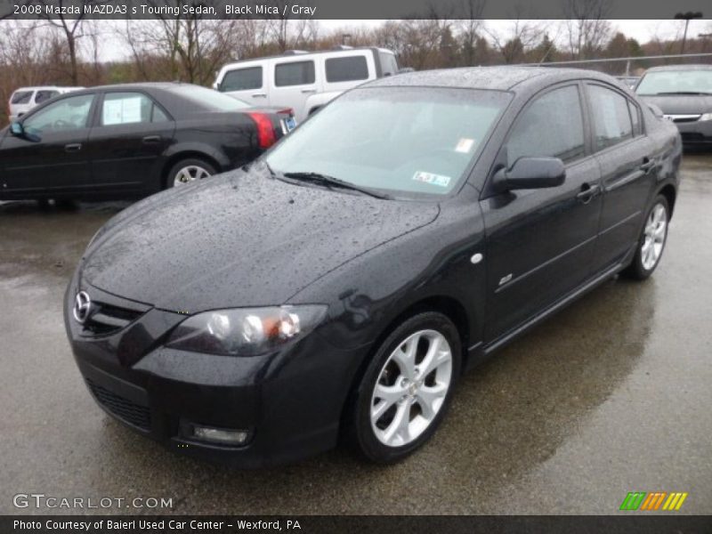 Black Mica / Gray 2008 Mazda MAZDA3 s Touring Sedan