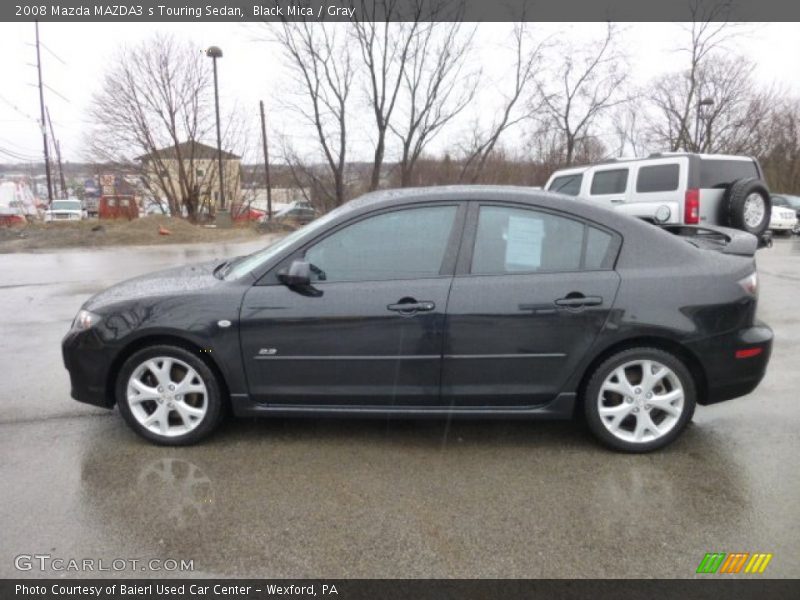 Black Mica / Gray 2008 Mazda MAZDA3 s Touring Sedan