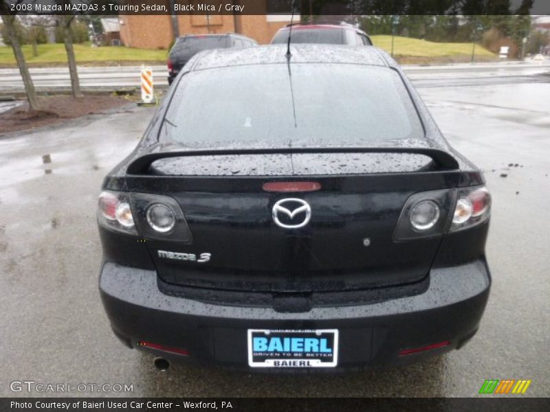 Black Mica / Gray 2008 Mazda MAZDA3 s Touring Sedan