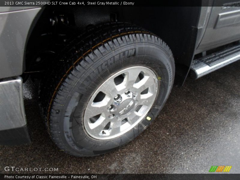 Steel Gray Metallic / Ebony 2013 GMC Sierra 2500HD SLT Crew Cab 4x4