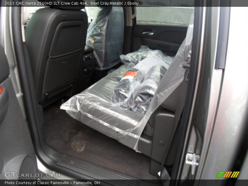 Steel Gray Metallic / Ebony 2013 GMC Sierra 2500HD SLT Crew Cab 4x4