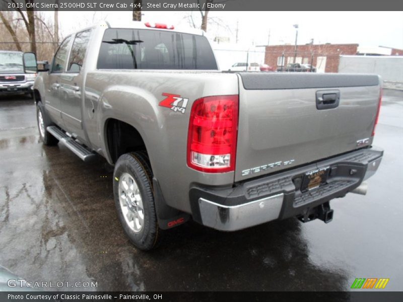Steel Gray Metallic / Ebony 2013 GMC Sierra 2500HD SLT Crew Cab 4x4