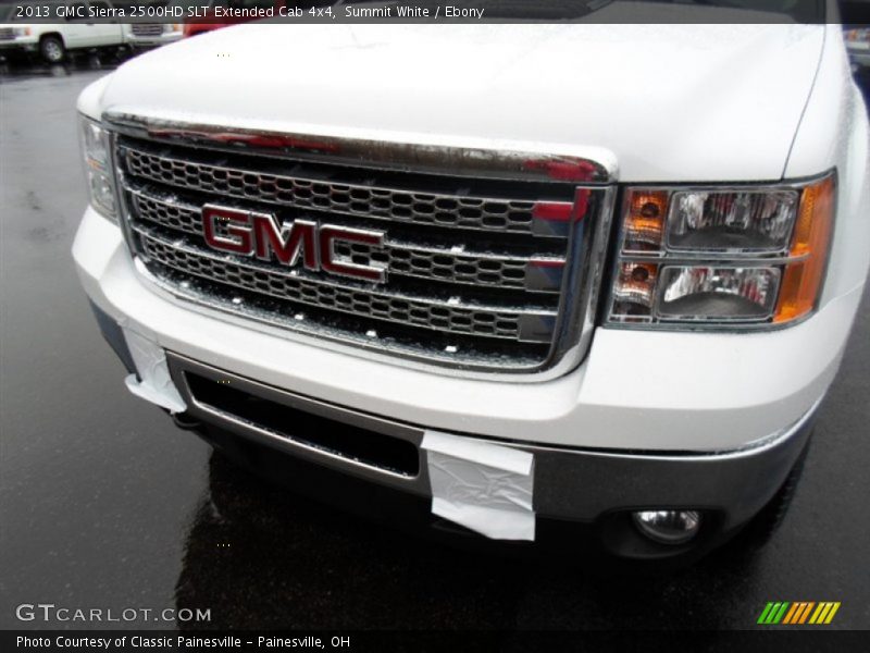 Summit White / Ebony 2013 GMC Sierra 2500HD SLT Extended Cab 4x4