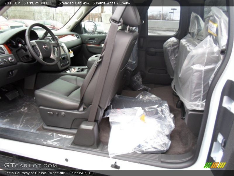 Summit White / Ebony 2013 GMC Sierra 2500HD SLT Extended Cab 4x4