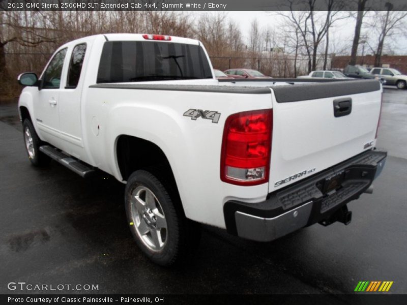 Summit White / Ebony 2013 GMC Sierra 2500HD SLT Extended Cab 4x4