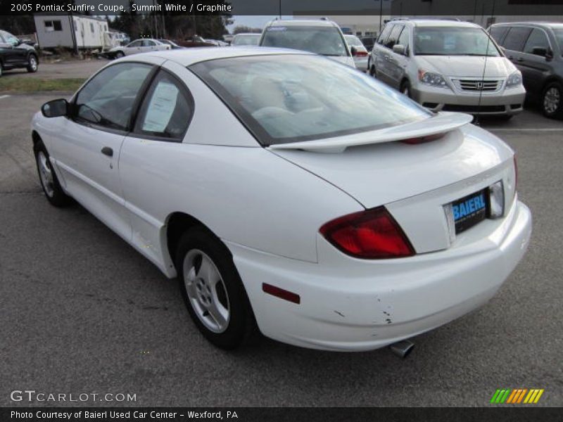 Summit White / Graphite 2005 Pontiac Sunfire Coupe