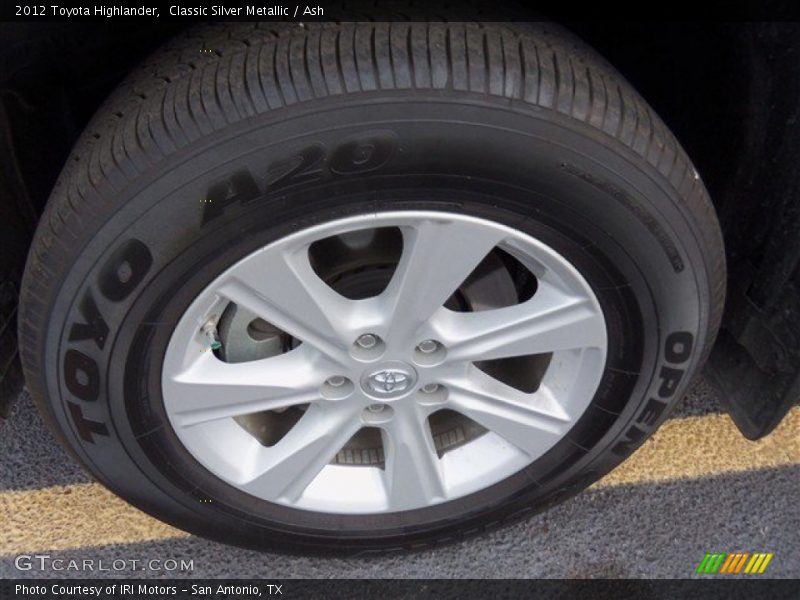 Classic Silver Metallic / Ash 2012 Toyota Highlander