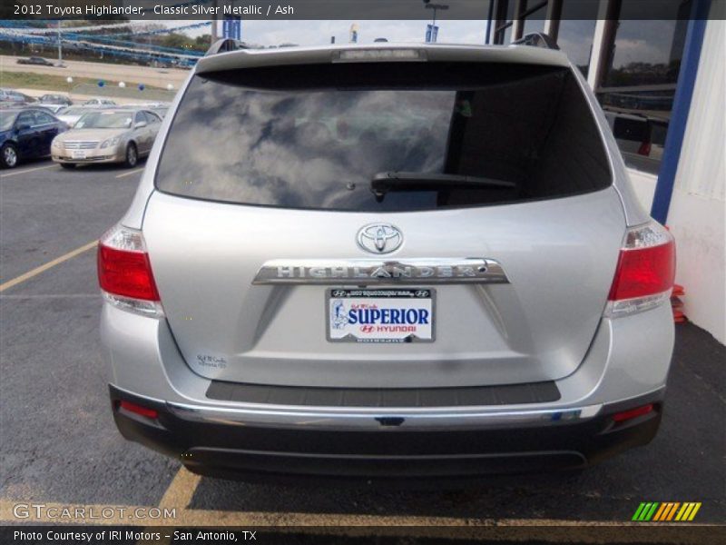 Classic Silver Metallic / Ash 2012 Toyota Highlander