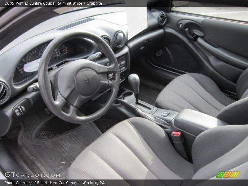 Summit White / Graphite 2005 Pontiac Sunfire Coupe